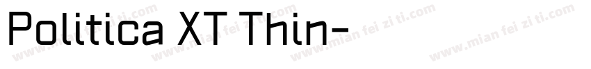 Politica XT Thin字体转换